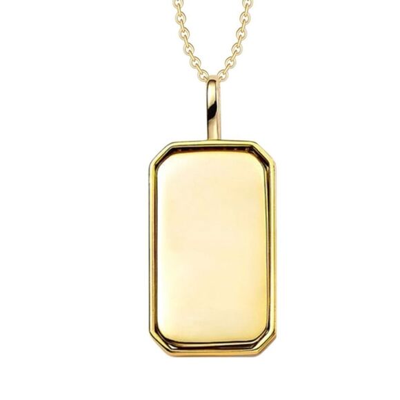 SALE 18k Stamped Gold Filled Pisces Iridescent Horoscope Crystal Necklace - Picture 2 of 10